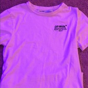 Off white tee shirt